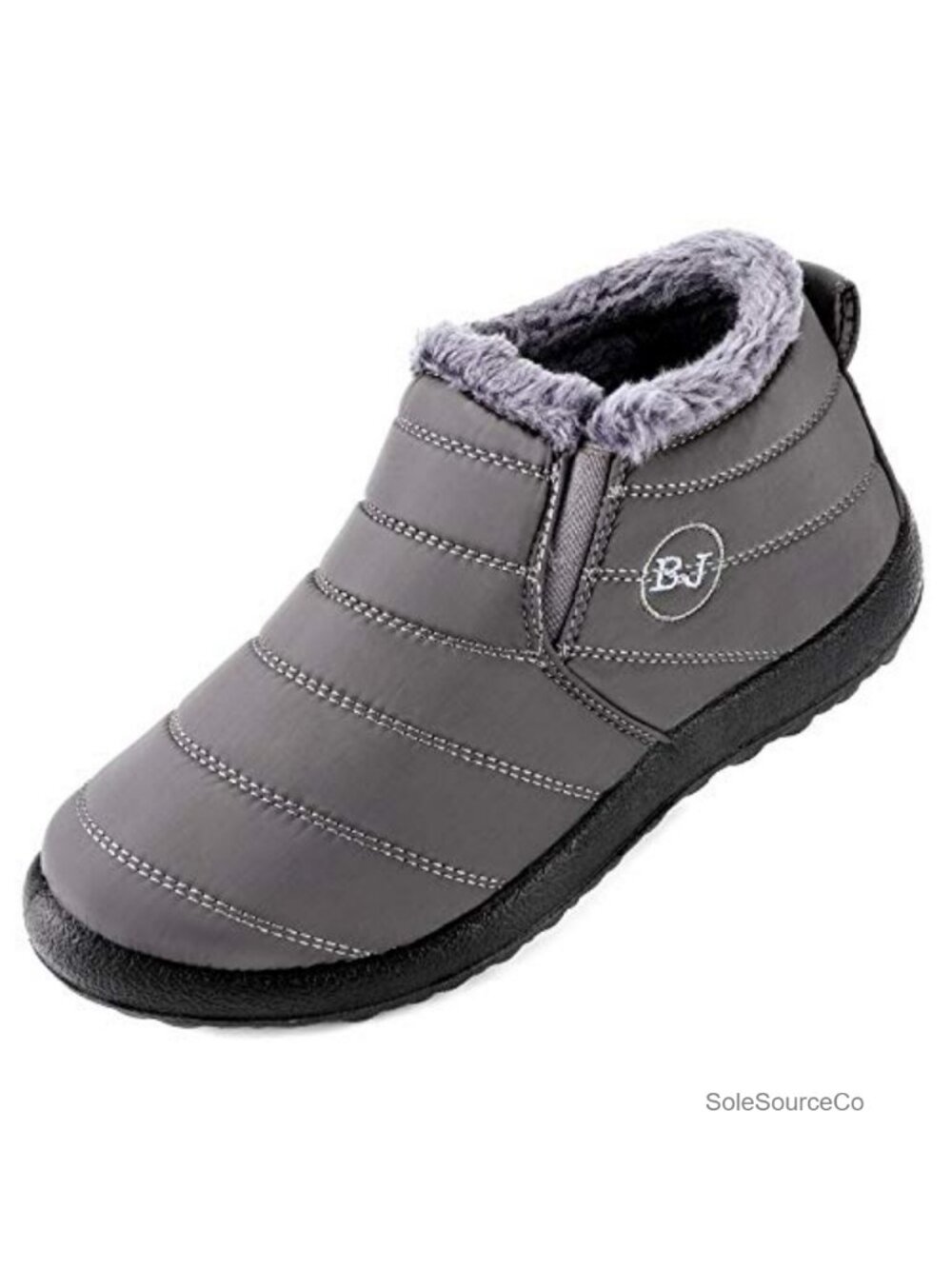 Women's Waterproof Fur Lined Snow Boots Slip On Warm Winter Ankle Booties